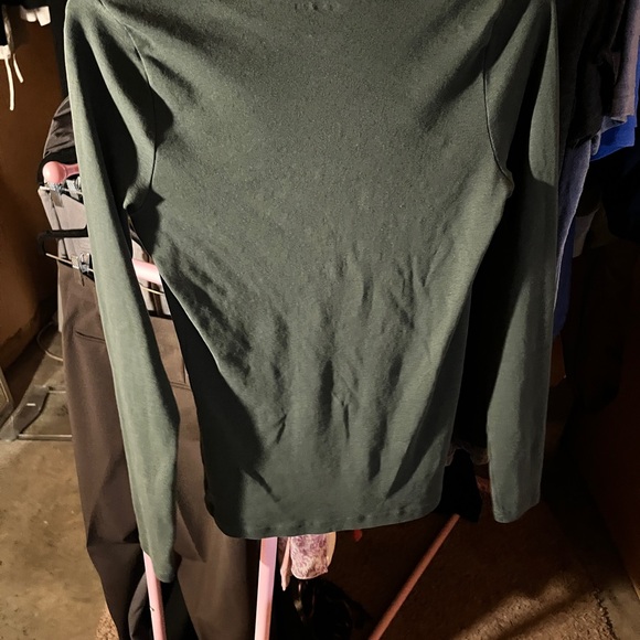 Lands' End Women's Olive Long Sleeve Tee - Picture 5 of 10